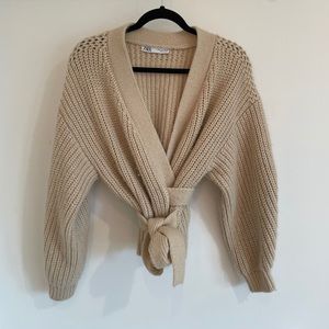 KNIT WRAP CARDIGAN